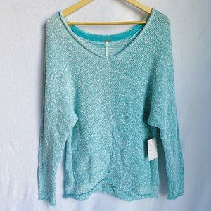 Free People Turquoise Sweater